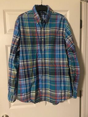 Polo by Ralph Lauren Blue Multi Plaid Button-Down Shirt